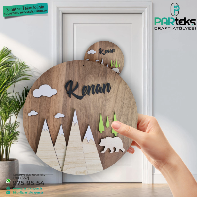 Dağ Temalı Kapı İsimliği
