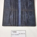 Hakiki deri el dikimi şık ve zarif deri cüzdan