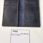 Hakiki deri el dikimi şık ve zarif deri kartlık