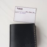 Hakiki deri el dikimi şık ve zarif deri cüzdan