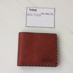 Hakiki deri el dikimi şık ve zarif deri cüzdan