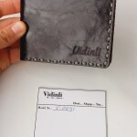 Hakiki deri el dikimi şık ve zarif deri cüzdan