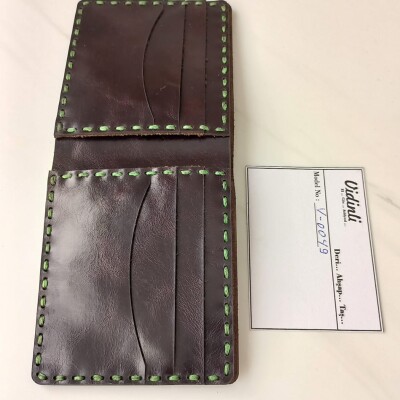 Hakiki deri el dikimi şık ve zarif deri cüzdan -49