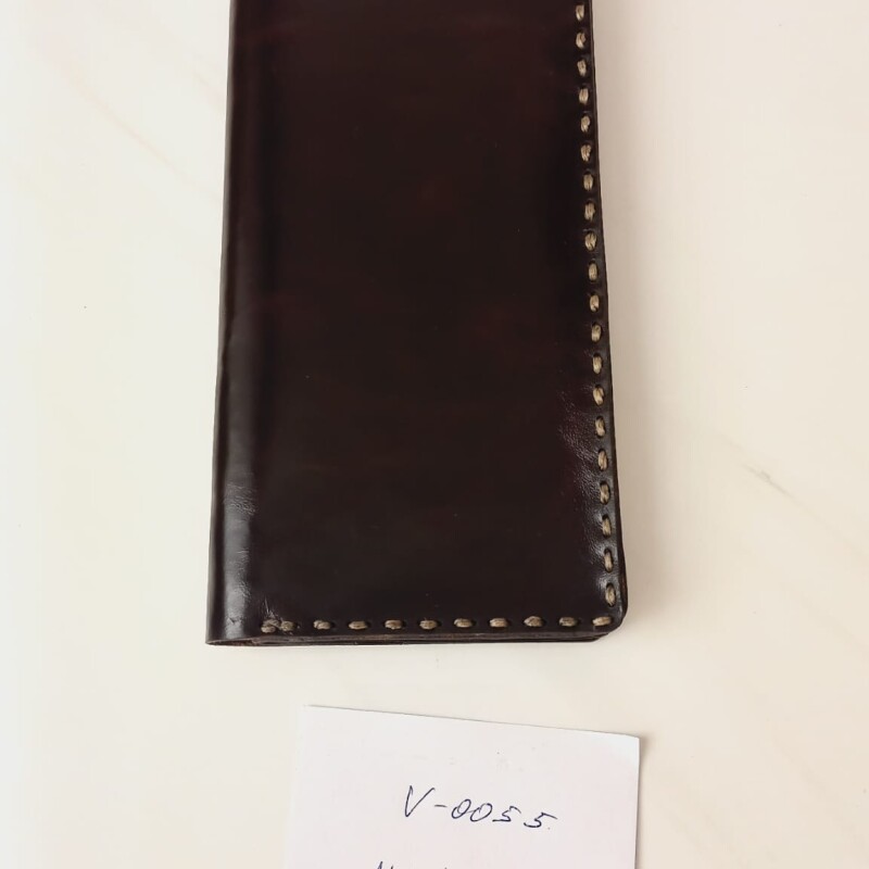 Hakiki deri el dikimi şık ve zarif deri cüzdan telefonluk 55