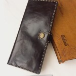 Hakiki deri el dikimi şık ve zarif deri cüzdan 53