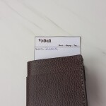 Hakiki deri el dikimi şık ve zarif deri cüzdan